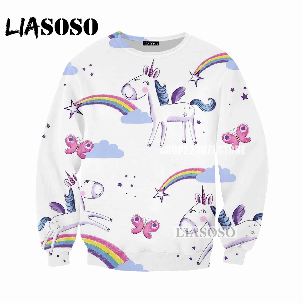 LIASOSO 2019 последняя Для мужчин и женщин толстовка с героями мультфильмов