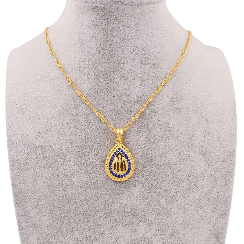 Арабское мусульманское религиозное женское ожерелье с подвеской из горного