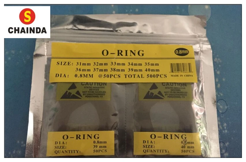 Free Shipping Set 500pcs 0.8mm Diameter Watch Case Back O Ring Large Size from 31mm to 40mm for Repair | Наручные часы