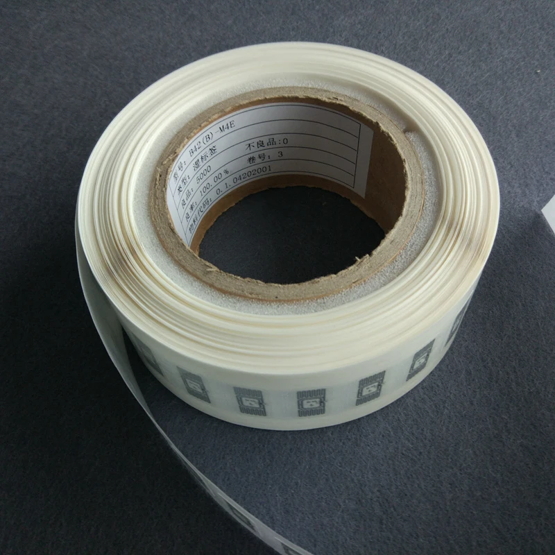 Гибкие наклейки RFID электронные этикетки M4E B42 чип UHF клей можно приклеить