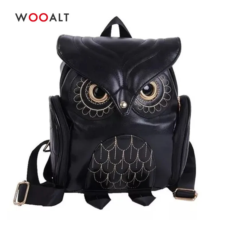 Wooalt Женский мини рюкзак с совой для женщин новая мода искусственная кожа