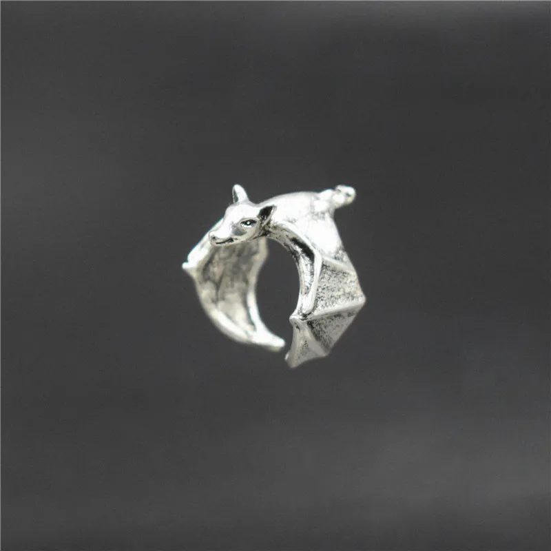 

Retro Fruit bat rings Flying fox rings Bat jewelry Fox ring jewelry Animal jewelry Gift Foxes Bat Adjustable ring