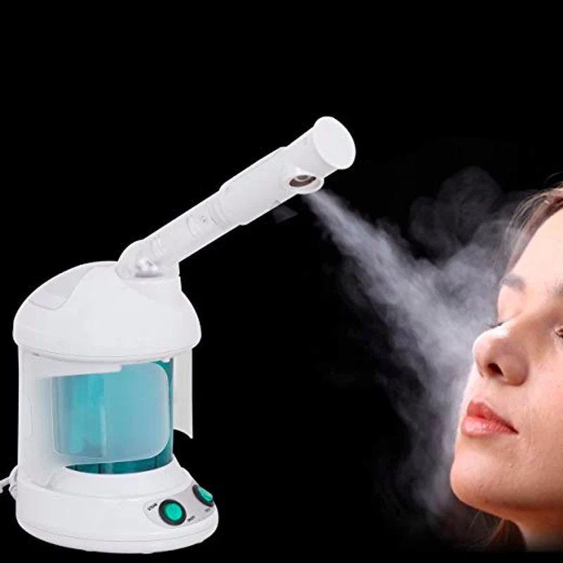 

2 in 1 Machine Facial Spray Steamer Ozone Table Top Mini Spa Face Design 360 Degrees Rotatably Spray Head