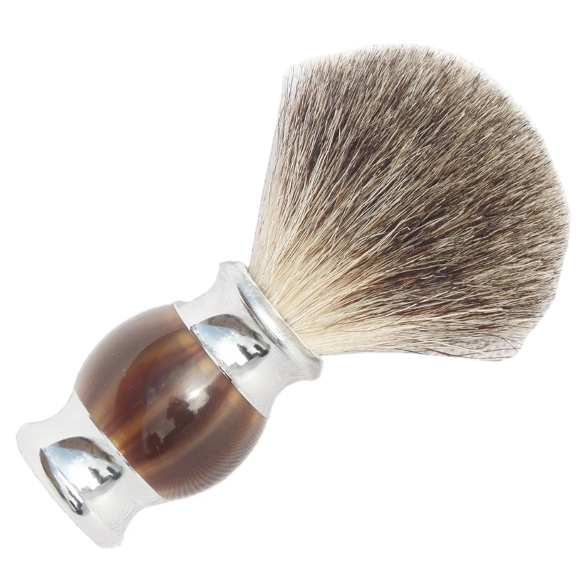 2pc/set Badger Shaving Brush With Beard Safety Straight Razor with Stainless Steel Acrylic Handle | Красота и здоровье