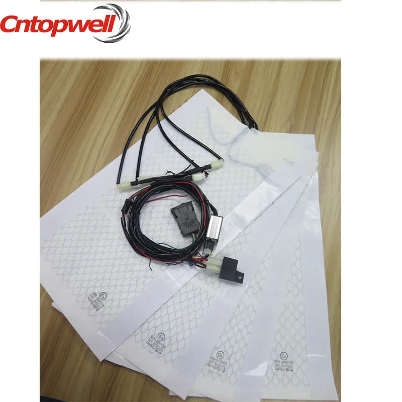 Универсальные чехлы для сидений автомобиля с подогревом 12v любой автомобиль st углеродного волокна для Совместимо любые переключатель для подушки сиденья