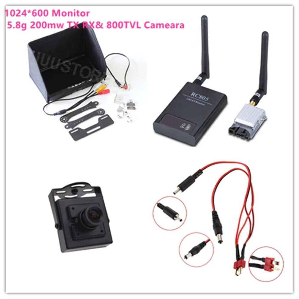 Комбинированная Система FPV 5 8G 200mw Tx TS351 и Rx RC805 1024*600 TFT экран монитор + 700TVL HD камера