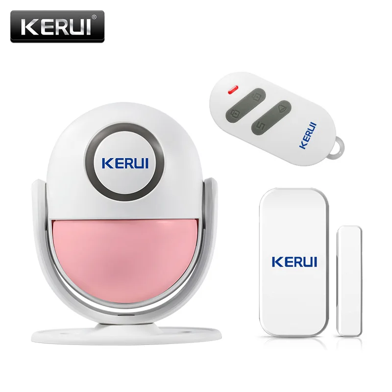 KERUI P6 приветственный сигнал тревоги, беспроводная защита безопасности, инфракрасный ИК датчик движения, дверной звонок, дверной звонок+ пульт дистанционного управления - Цвет: KIT3