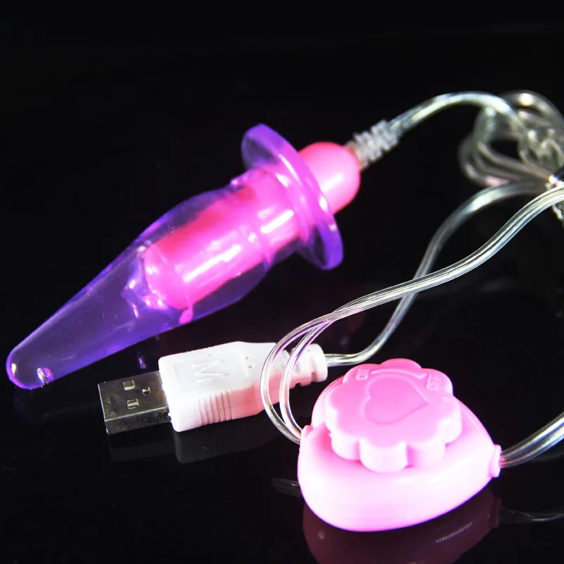 USB Вибратор палец Вибрационный Анальная пробка сердце CVT Скорость удаленного