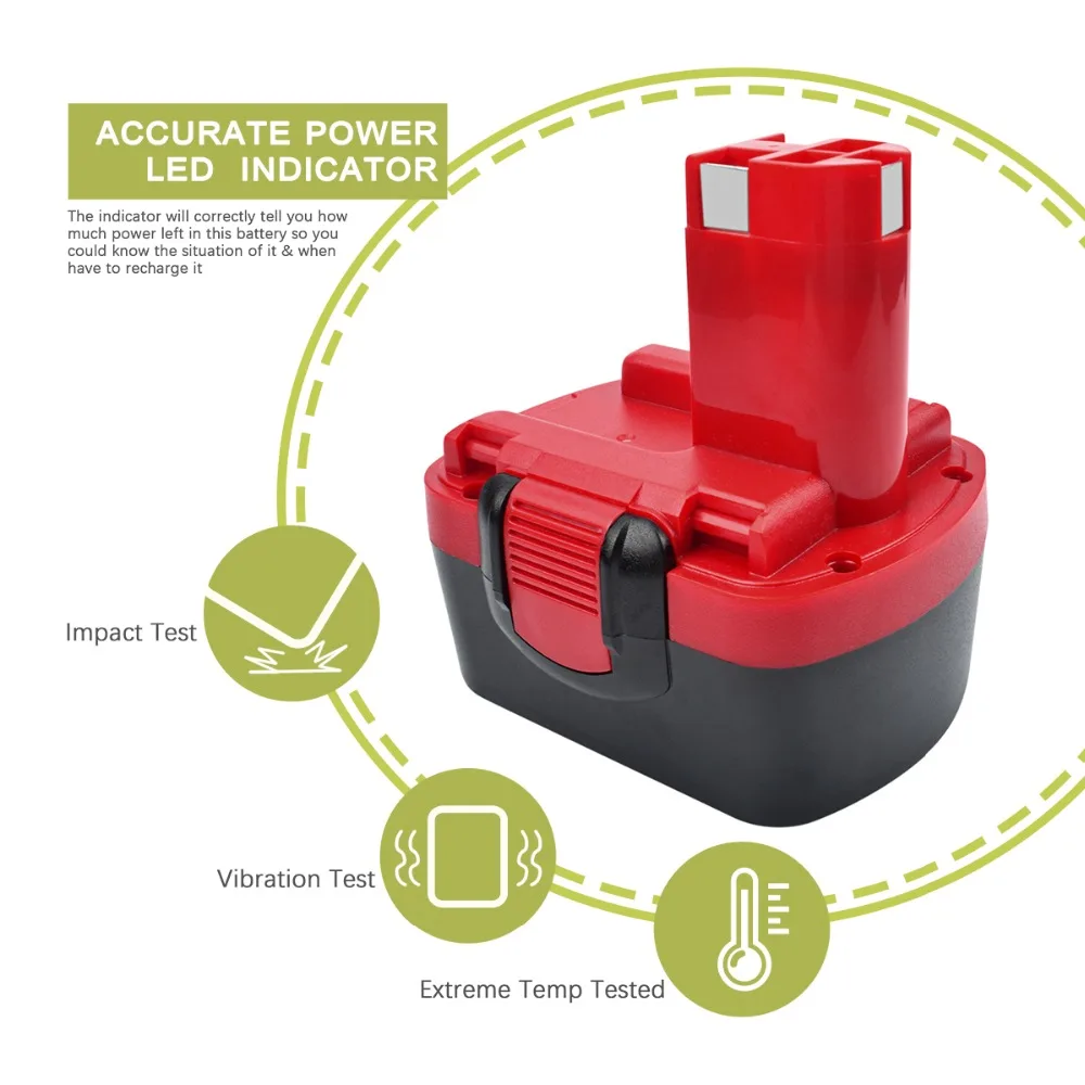 Аккумулятор Powtree 3500mAh 3.5AH 14,4 V для Bosch 14,4 вольт BAT159 BAT038 BAT140 BAT040 BAT041 Ni-MH с высококачественной батареей