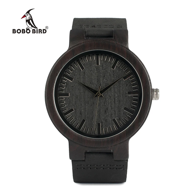 Часы BOBO BIRD WC27 мужские дизайнерские Роскошные деревянные бамбуковые часы с