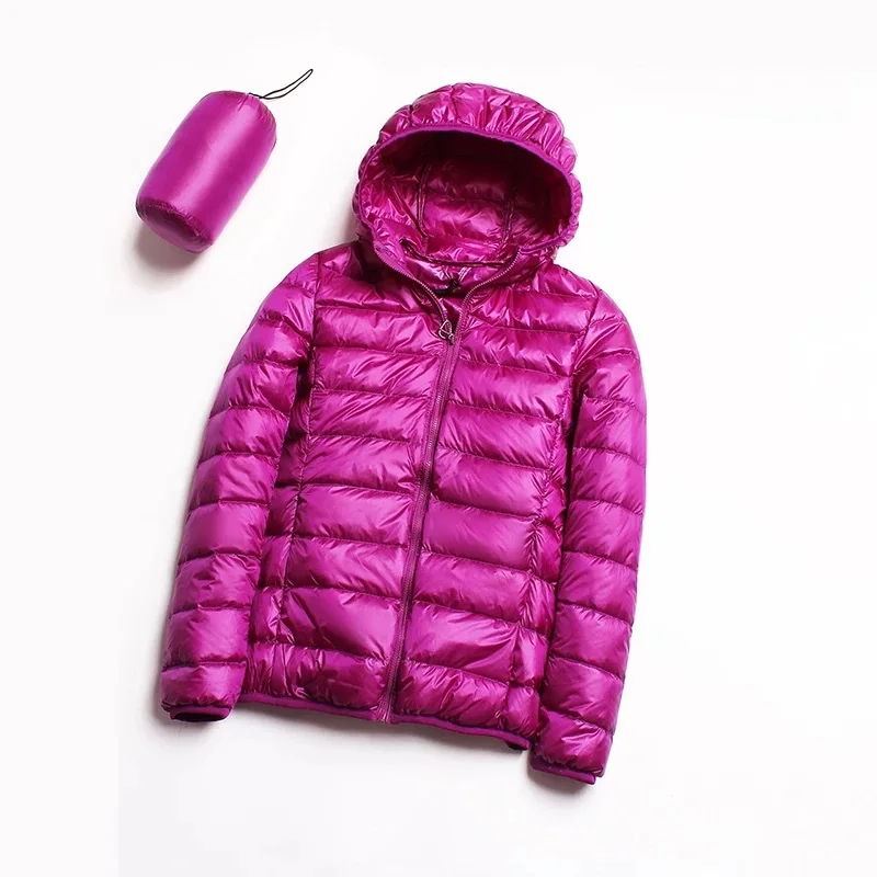 Alight purple Bella philosophy, Зимний пуховик для женщин, 90% утиный пух, пальто, ультра теплый светильник, женский, портативный, размера плюс, пуховик, зимний - Цвет: Alight purple