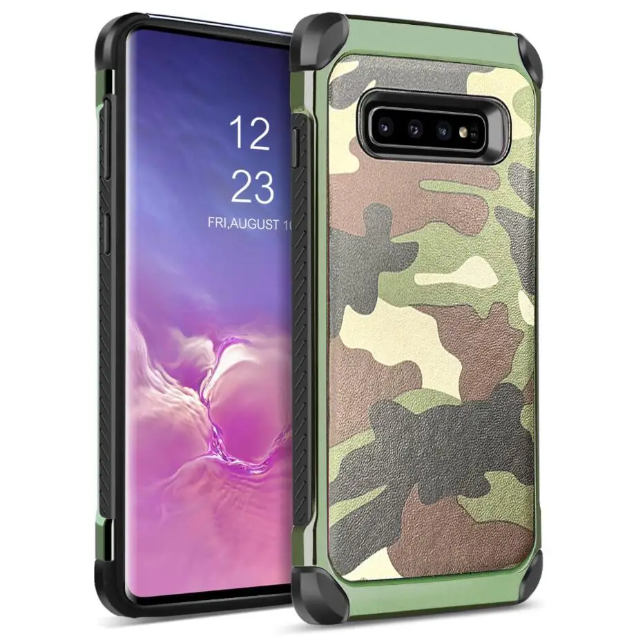 Армейский чехол для Samsung Galaxy S8 S9 S10 Plus S10e Lite S7 S6 Edge S5 Note 8 9 7 5 4 камуфляжный
