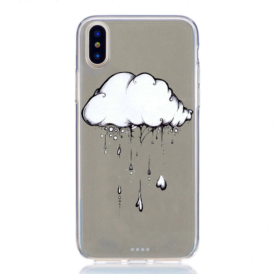 Cute funda for iphone x xs max xr 7 8 6 6s plus case silicone soft cute fun feather original coque phone back cover |