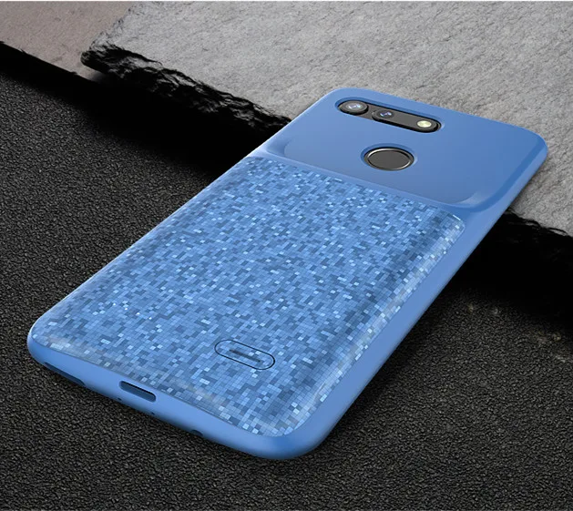 NTSPACE 4700 мАч Внешний аккумулятор, зарядное устройство, чехол s для huawei Honor V20, чехол, ультра тонкий внешний аккумулятор, чехол для зарядки телефона - Цвет: Blue