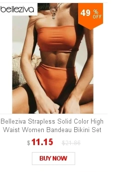 Belleziva с глубоким вырезом, открытой спиной, воланом в горошек, высокая талия, Женский комплект бикини, сексуальный женский купальник с рюшами, купальные костюмы