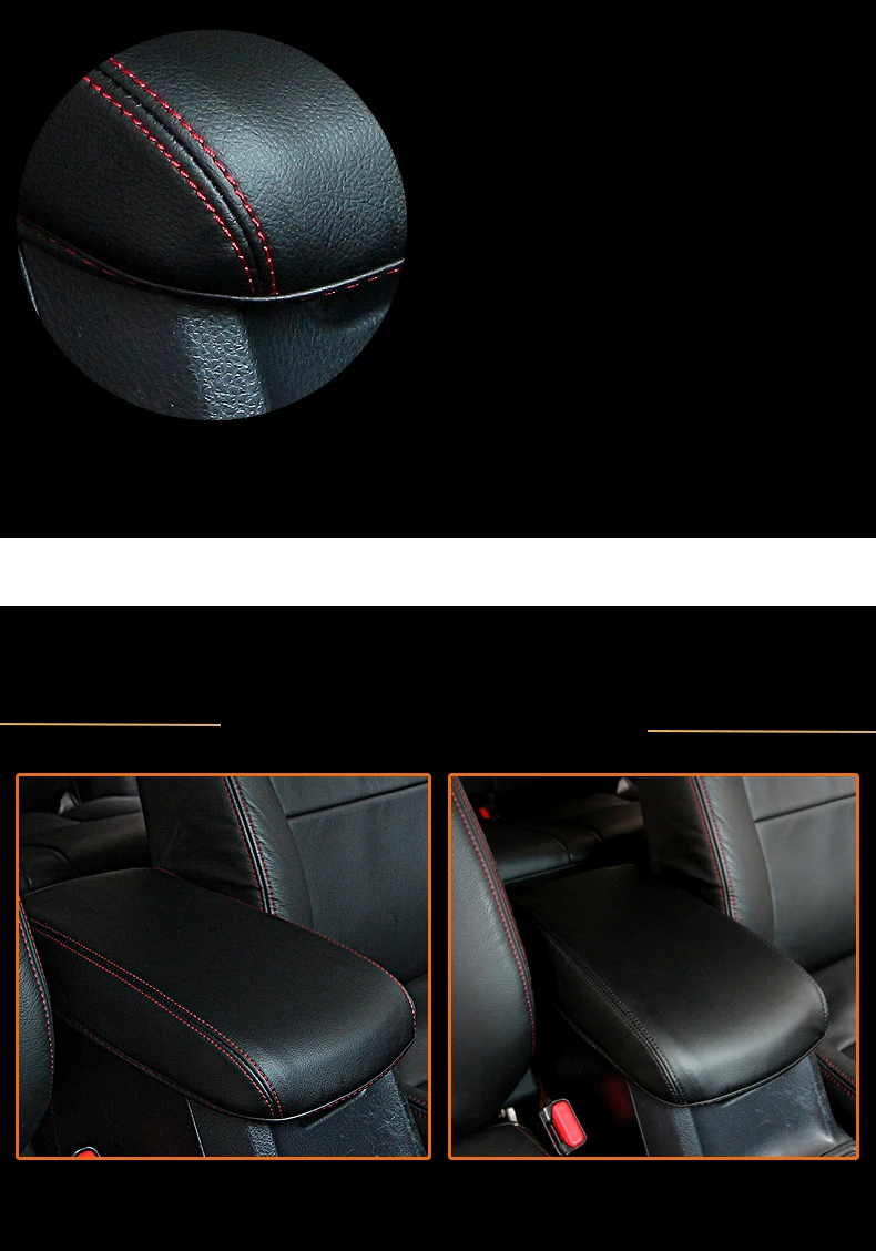 Lsrtw2017 волокна Кожаный чехол для автомобиля с подлокотником для toyota rav4 2012 2013 XA40