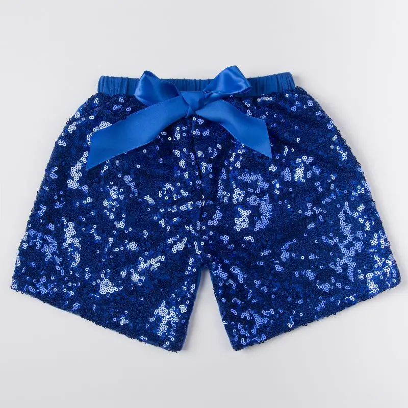

Girls BLUE Sparkle Sequin SHORTS girls birthday outfit Royal Blue 4th of July sequin shorts girls gold sequin short