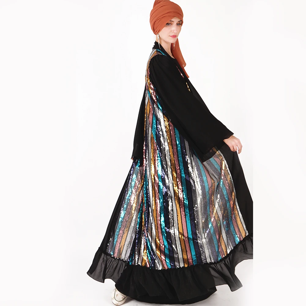 Модное Новое блестящее кимоно с блестками для женщин|abaya fashion|abayas for womenislamic abaya |