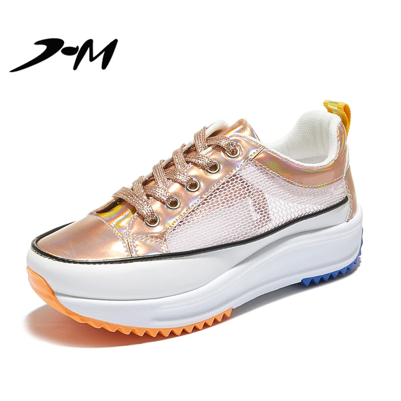 Женская Белая обувь Брендовая Zapatos Dorados Para Mujer Роскошная на танкетке для женщин