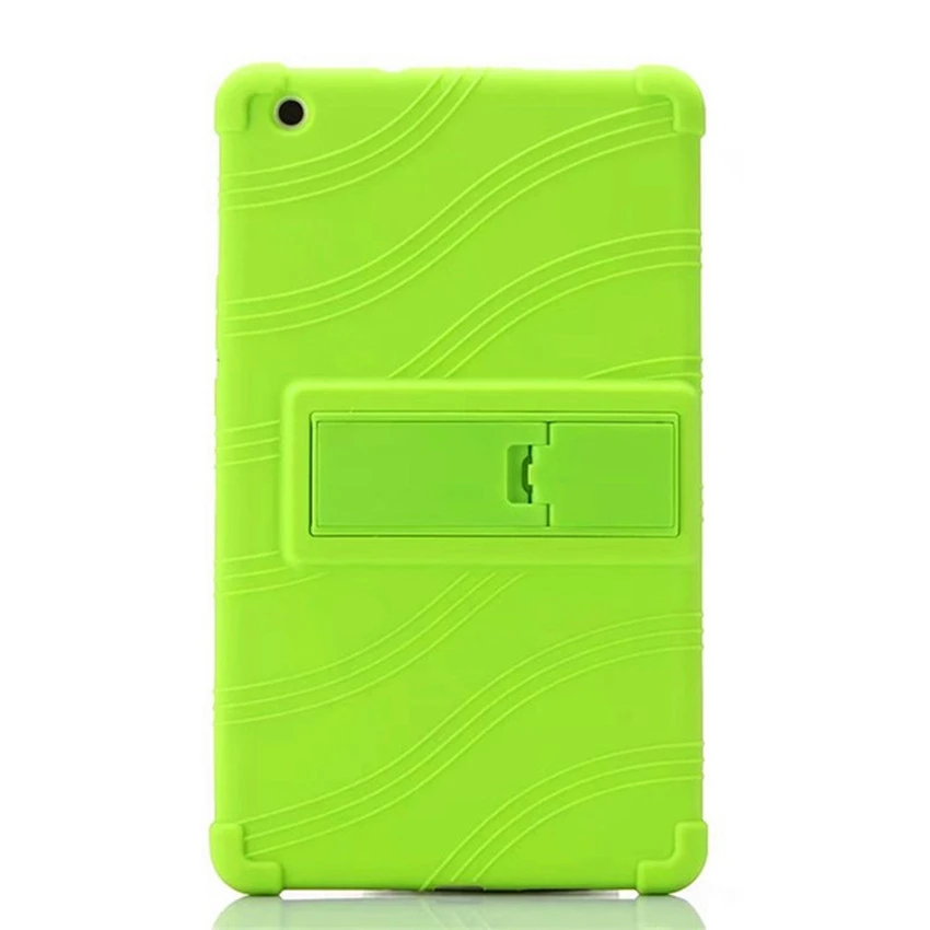 green Мягкий силиконовый чехол-подставка для Xiao mi Pad 4 Plus 10,1, защитный чехол для mi Pad 4 Pad4 Plus 10,1 дюймов+ пленка+ ручка - Цвет: green