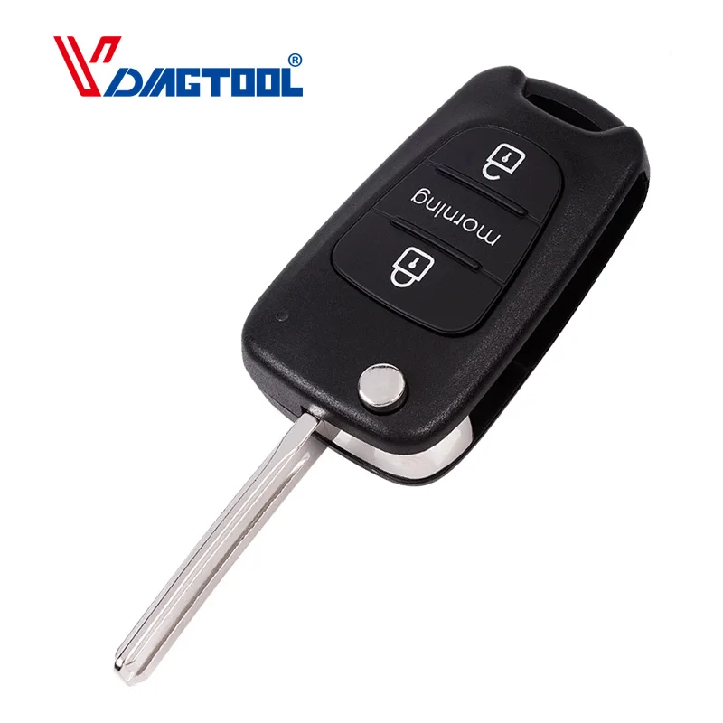 Чехол для ключа VDIAGTOOL, Сменный Чехол для ключа автомобиля для Kia, корпус ключа для Kia Morning, 3 кнопки дистанционного ключа