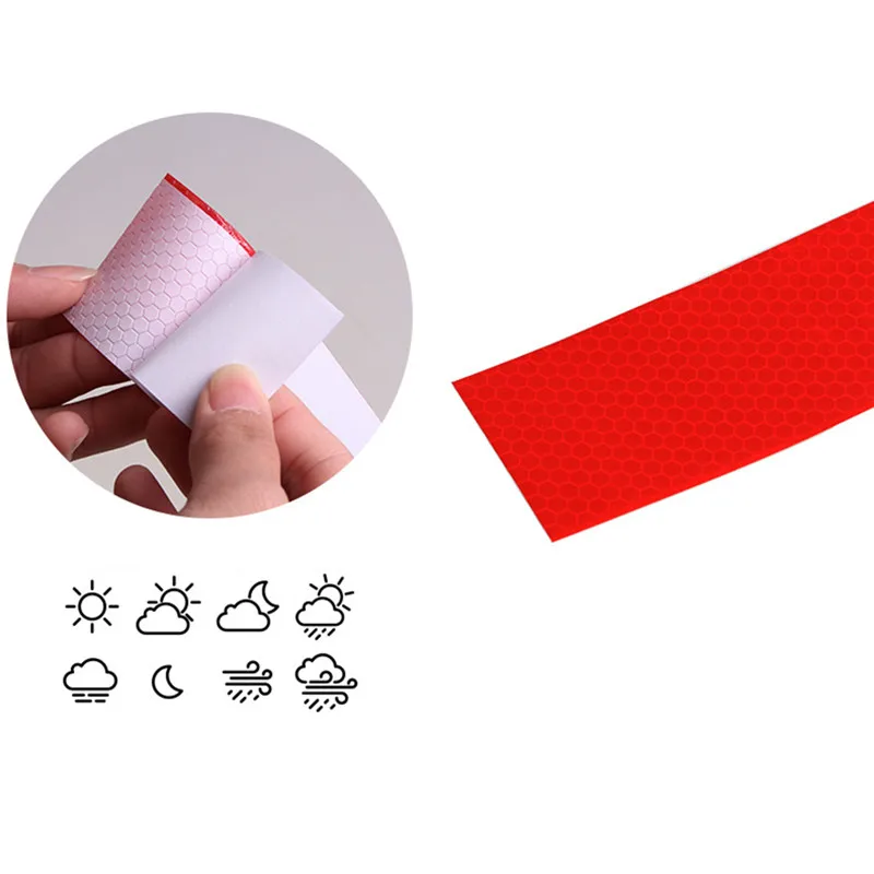 Светоотражающая лента красная + белая для наружных аксессуаров 2019 | Автомобили и