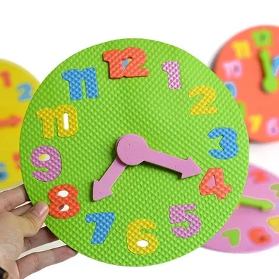 Креативные DIY 3D часы из пены для детей Обучающие игрушки Настенный декор|diy 3d|for