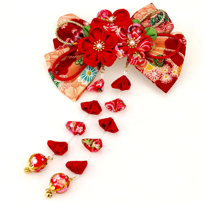 

Kanzashi, японский стиль, заколка для волос в виде цветка, кимоно, юката, наряд, выпускной, свадебные церемонии, аксессуары ручной работы