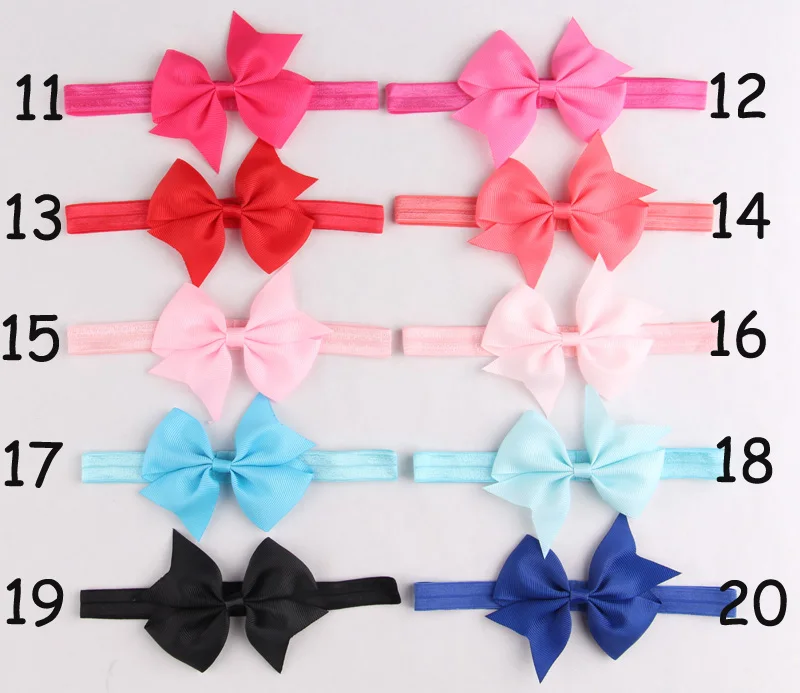 Retail 1pcs Lovely Girls Headbands With Ribbon Bow Flower Artificial Elastic Hair Bows Hairbands Summer Style Accessories | Детская