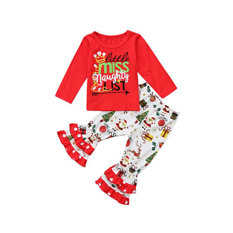 Костюм для рождественской вечеринки футболка с длинным рукавом и расклешенные