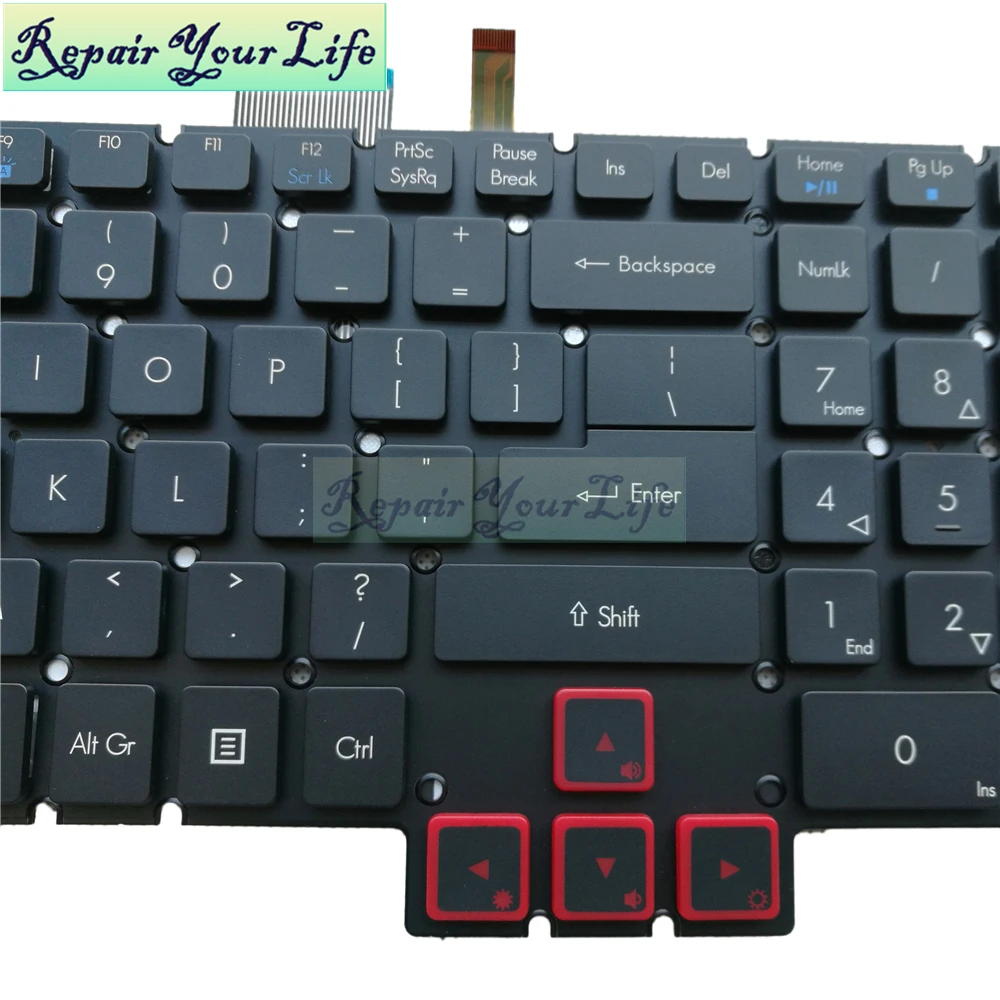 Клавиатура для ноутбука ACER Predator 17 15 G5-793 591R G9-591 G9-592 593 G9-791 стандарта США с