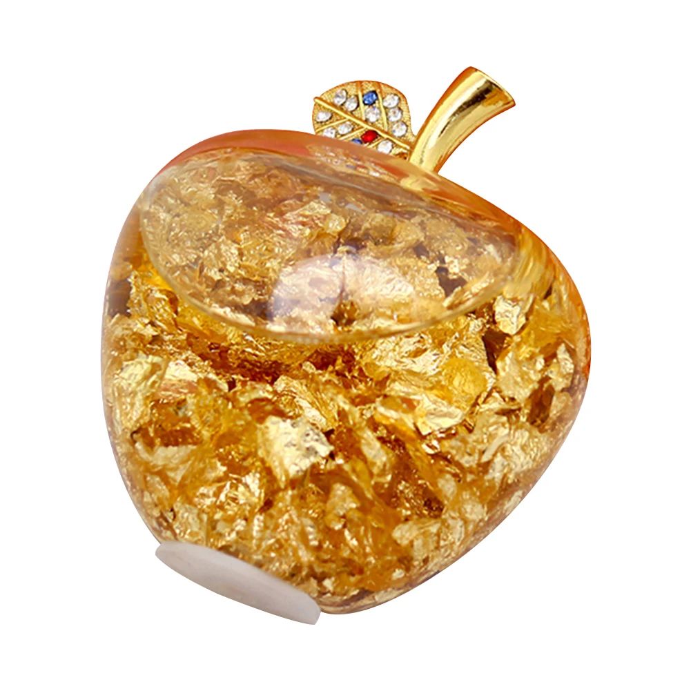 Creative Gold Foil Apple Simulation Decoration For Men And Women Friends Perfume Home Decor