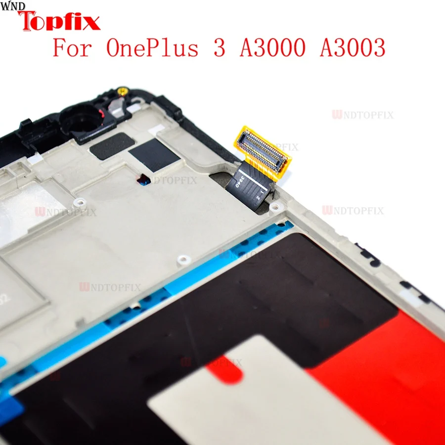 5.5&quotInch LCD For Oneplus 3T Display Touch Screen A3000 A3003 Digitizer Assembly With Frame Replacement OnePlus 3 | Мобильные