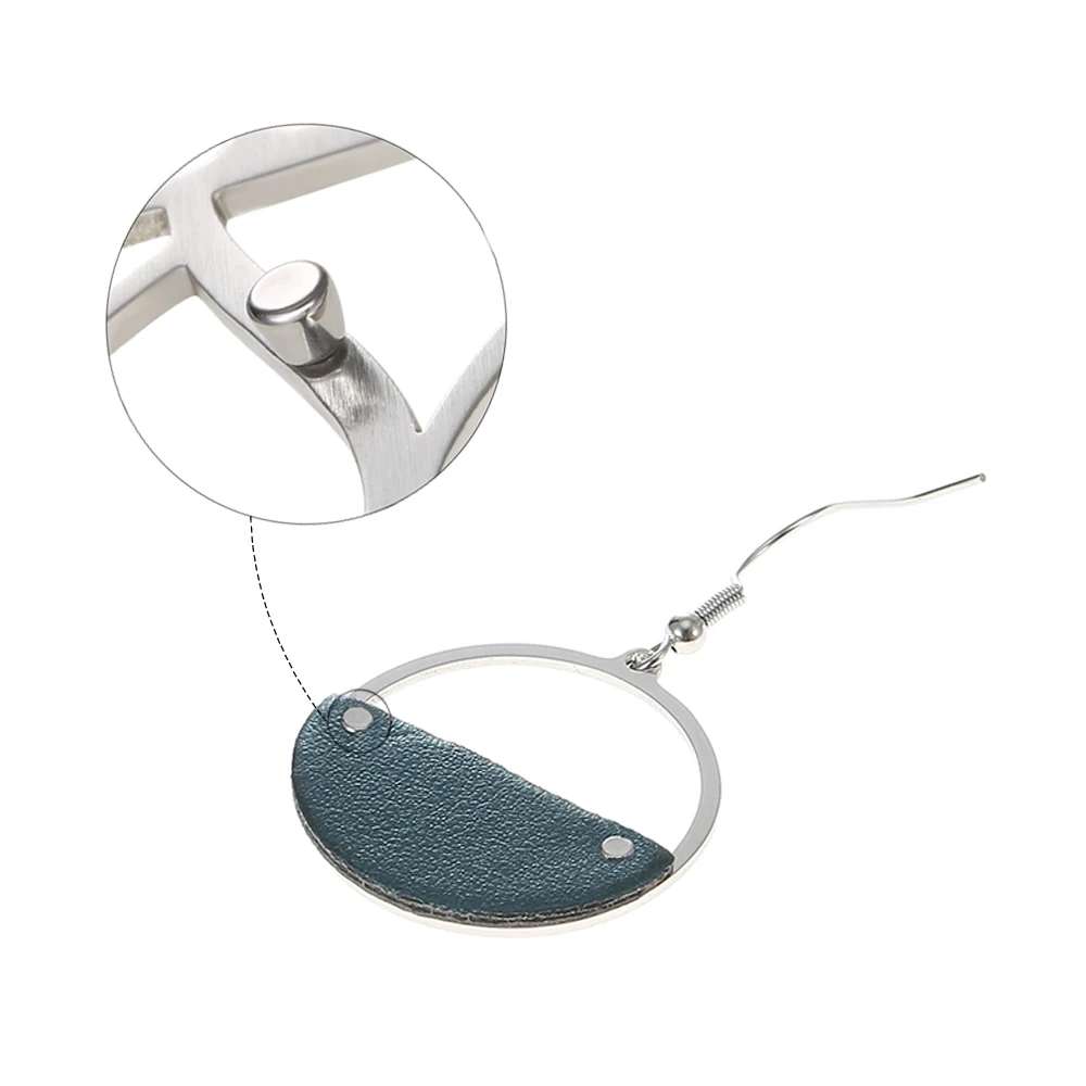 Cremo Trendy Interchangeable Leather Round Drop Earring Hanging Dangle Earrings Jewelry Stainless Geometric for Women | Украшения и