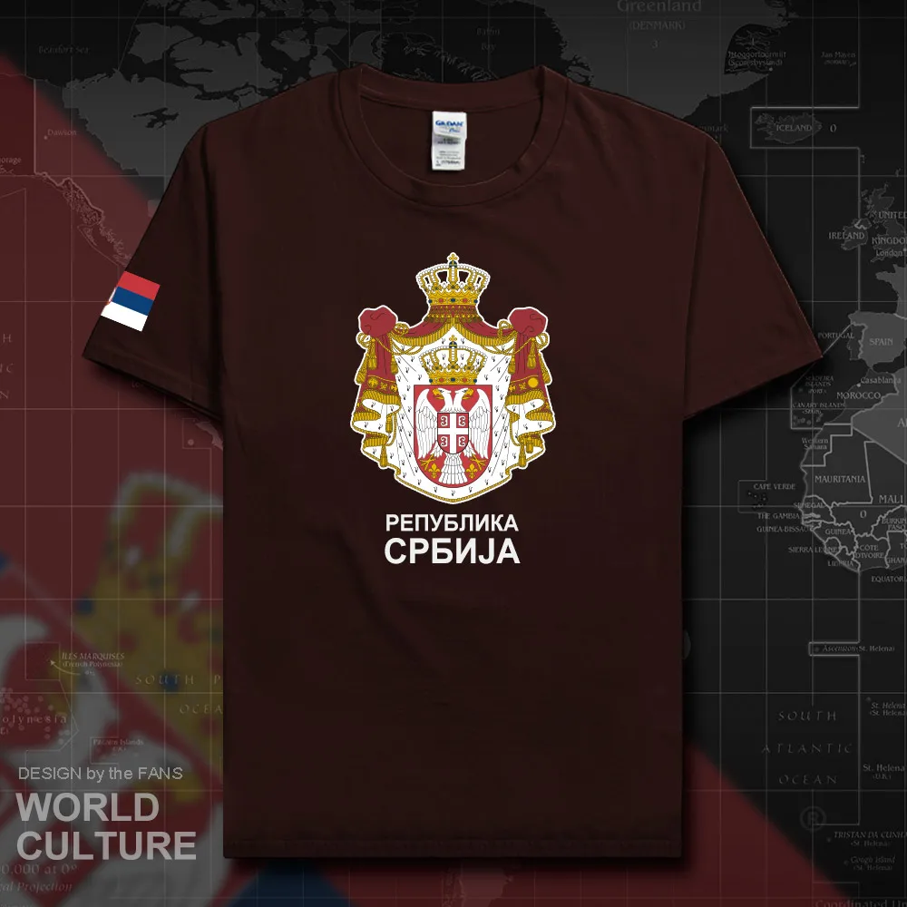 Сербские сербы Сербии Мужская футболка мода 2018 футболки национальная команда 100%