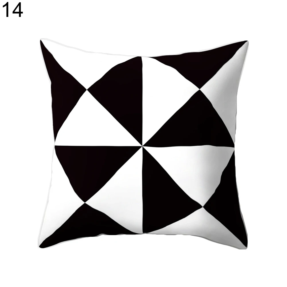 Черный и белый геометрический чехол для подушки|cases home|pillow cover casecushions throws |