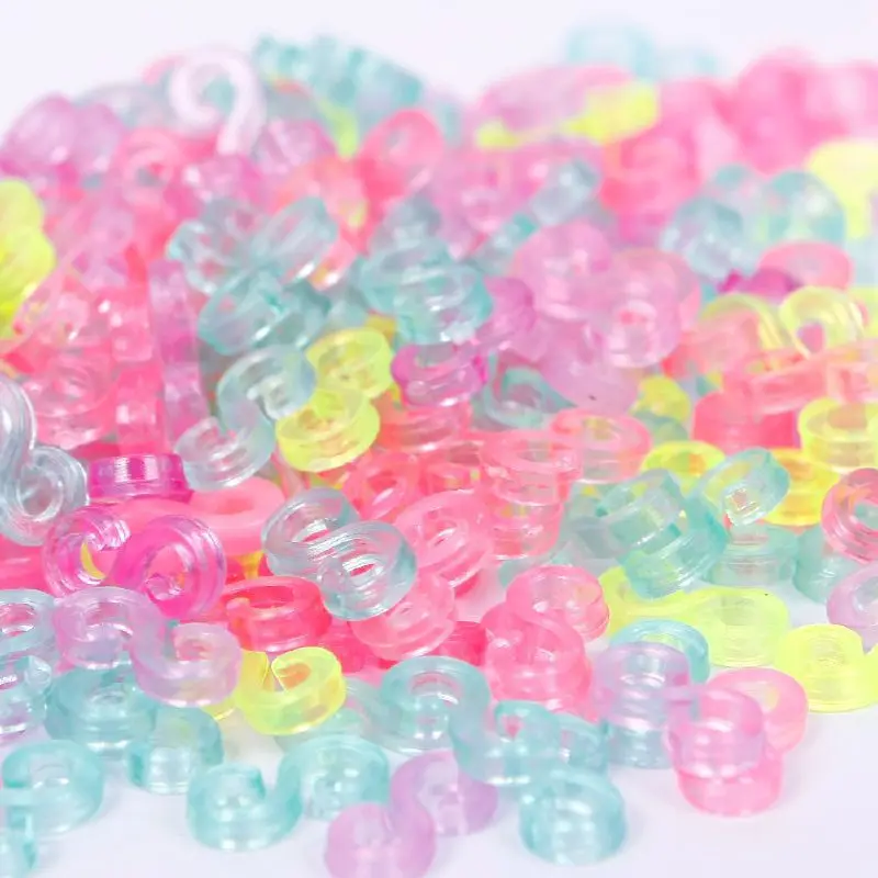 240 шт. Детские разноцветные резинки для ткацкого станка изготовления браслетов