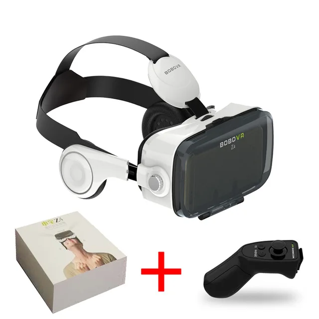 VR and Controller 2 UZQi Bobo VR очки 3D Cardboards шлем виртуальной реальности VR очки стерео коробка гарнитура VR для 4,0-6,0 дюймового смартфона - Цвет: VR and Controller 2