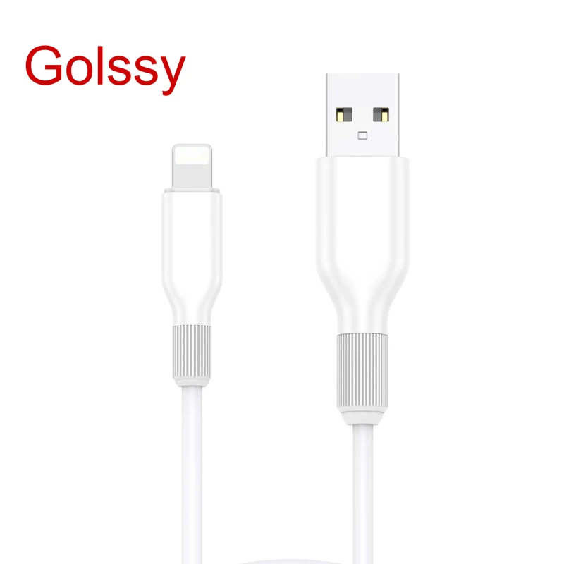 Suntaiho USB кабель для iPhone XR X 7 2.4A кабель для быстрой зарядки для iPhone XS MAX 8 7 6 6s plus USB кабель для передачи данных Телефонный Шнур адаптер - Цвет: White-Golssy