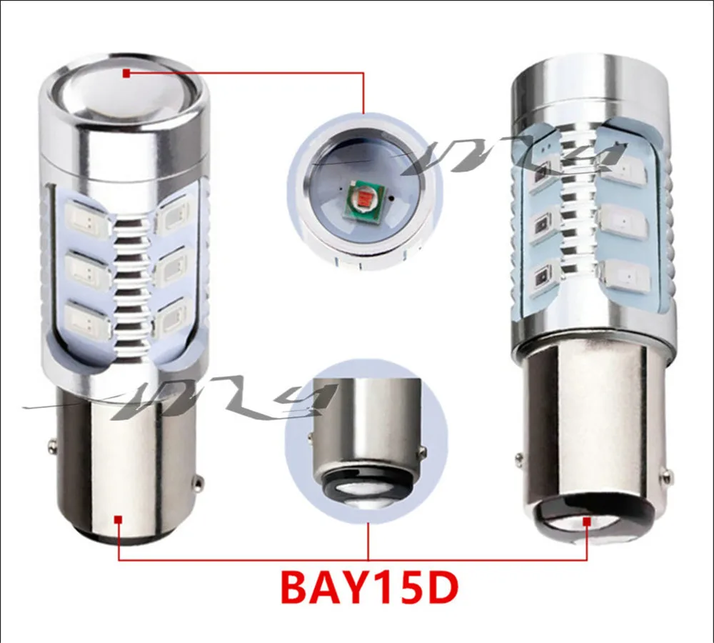 Светодиодные лампы Cree 1157 BAY15D 12 светодиодов 5630 smd стоп светильник высокой мощности