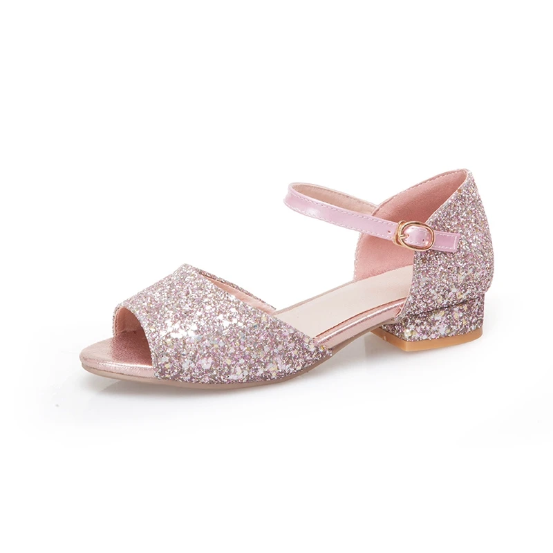 Женские блестящие сандалии REAVE CAT праздничные туфли на плоской подошве с открытым