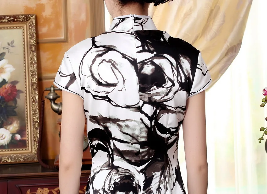 Шанхай история топ-класса cheongsam шелковая Китайская традиционная одежда для