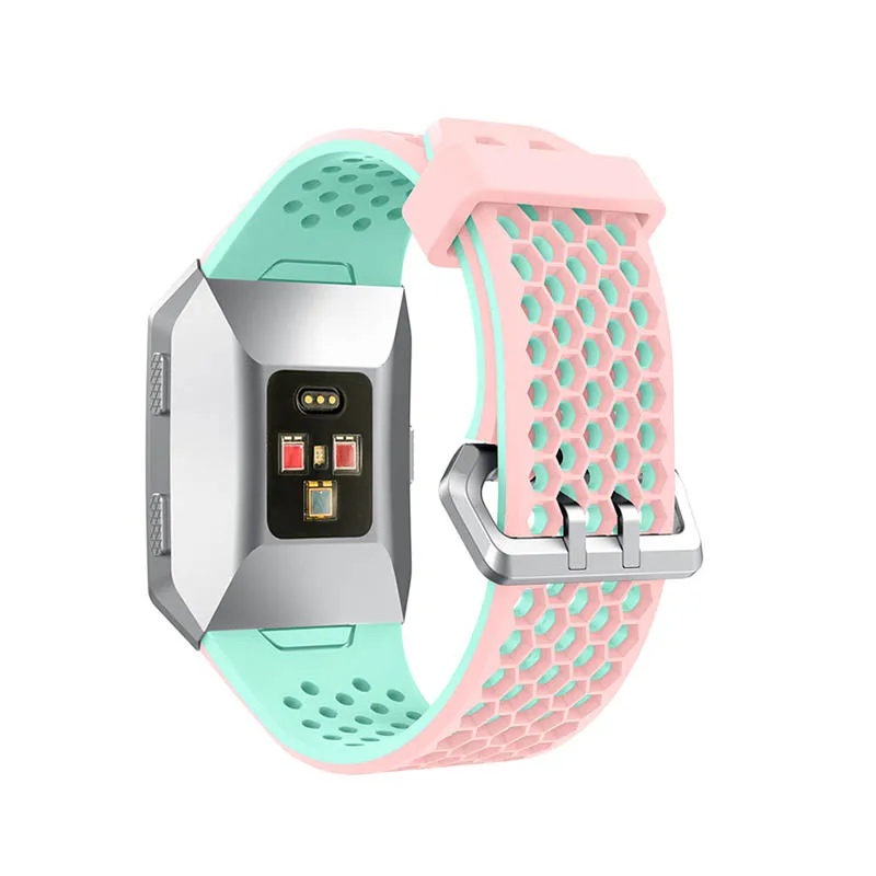 Силиконовые мужские и женские часы ремешок для Fitbit ионический Замена браслет