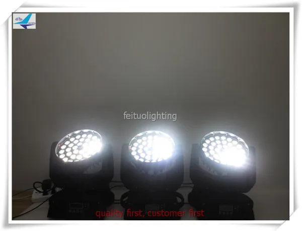 4 шт. Lyre Led Zoom Moving Head Dj Light 36x10 Disco RGBW 4in1 Wash Lamp DMX сценический световой эффект горячая