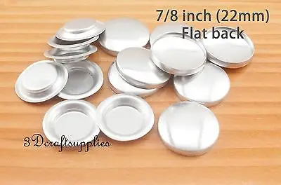 25 sets of cover buttons 7/8 inch ( 22 mm) Size 36 Self Flat back | Багаж и сумки