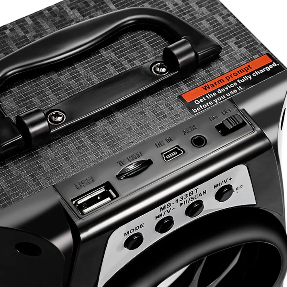 Excelvan MS-113BT беспроводной Bluetooth динамик Портативный 8 Вт Высокая мощность выход