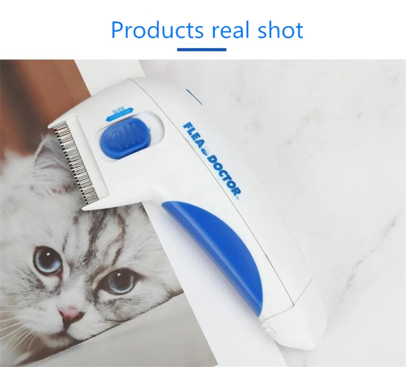 Pet fla Lice скребок для расчески электрическая собака средство от блох щетка анти блох собака Электронная вшей расческа для кошек товары для животных, собак