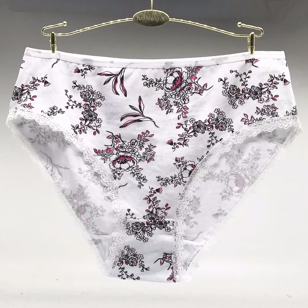 4 шт./лот, большие размеры 2XL/3XL/4XL, женские трусики, нижнее белье, нижнее белье из хлопка, дамские трусики для мам, нижнее белье большого размера 89255