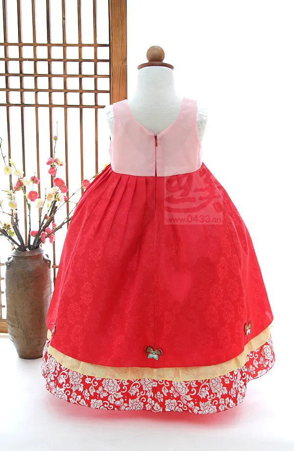 Платье-пачка для девочек корейское традиционное платье ханбок детей костюм