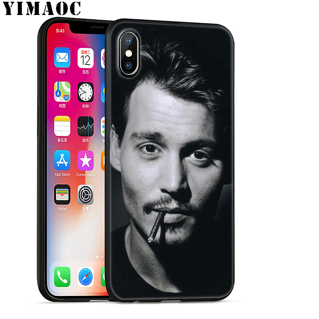 YIMAOC Мягкий силиконовый чехол для телефона Джонни Депп iPhone 11 Pro XS Max XR X 6 6S 7 8 Plus 5 5S SE